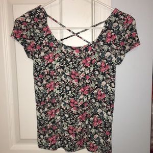 floral fitted shirt from aeropostale